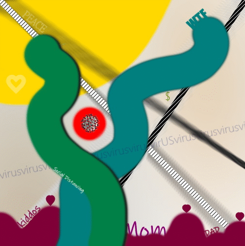 Covid-19 Inspired Doodle by Glenda S Wallace - An Act of Sanity