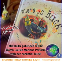 Picture of book Where is Buck with the cockatiel looking at the camera