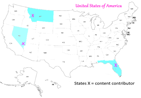 Track the states that participate in documenting our Time On The Planet