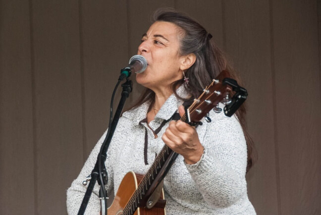 Marlene Hutchins created masks and music during the Pandemic of 2020