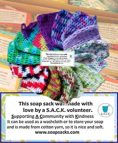 Supporting a Community with Kindness (Soap Sacks) - More info in new window